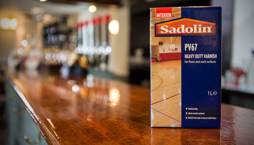 Merlin thinks Sadolin wood protection is magic for pub application
